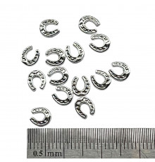 Украшение для ногтей Подкова серебро