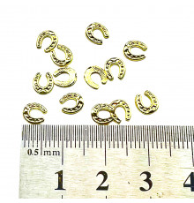 Украшение для ногтей Подкова золото